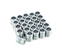 QWORK Lot de 25 connecteurs filetés universels pour poteaux de 1,9 cm de diamètre - Connecteurs de poteau conçus avec précision avec dimensions de 1,7 cm de diamètre x 2,2 cm de hauteur