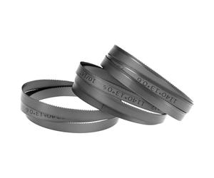 QWORK® Lot de 3 Lames de Scie à Ruban Bimétallique M42, 1140 x 13 x 0,65 mm, 10/14 Dpp, Compatible avec Güde MBS 105 V et Plus