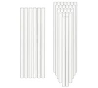QWORK® Lot de 30 Supports À Gâteau, Dowels pour Gateau, Goujons À Gâteau en Plastique Blanc, 24 cm, pour Gâteaux À Plusieurs Niveaux