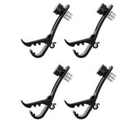 QWORK Lot de 4 clips de fixation pour microphone - Résistant aux chocs - Pour instrument de musique
