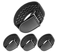 QWORK® Lot de 4 élastiques 30 cm x 5 cm - Attache élastique multifonctionnelle pour la gestion des câbles, le vélo, la voiture et la maison