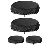 QWORK Lot de 4 housses de batterie durables de 150 litres, noir