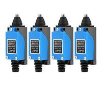 QWORK® Lot de 4 interrupteurs de fin de course momentanés à piston ME-8111, 5 A 250 V AC, NC-NO, haute sensibilité