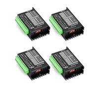QWORK® Lot de 4 pilotes de moteur pas à pas TB6600, 4.0 A 9 V-42 V, pour moteur pas à pas 42/57/86 de type 2 phases 4 phases, pour imprimante 3D/CNC