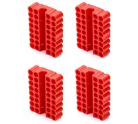 QWORK Lot de 4 porte-embouts hexagonaux à 33 trous avec base magnétique solide