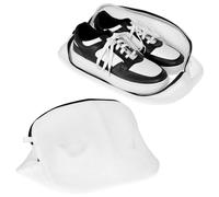 QWORK® Lot de 4 sacs à linge pour chaussures,sacs de lavage en filet avec fermeture éclair - Idéaux pour les baskets et les vêtements délicats.