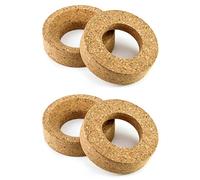 QWORK Lot de 4 supports en liège de laboratoire de 110 mm de diamètre pour bouteilles de 250 à 2000 ml