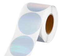 QWORK® Lot de 400 Étiquette Thermique Circulaire au Laser, Autocollant Auto-adhésifs 50 x 50 mm, compatibles avec les imprimantes thermiques