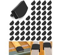 QWORK Lot de 50 capuchons de lattes de lit en plastique pour lits simples, doubles et king size (55 mm x 9 mm à l'intérieur)