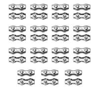 QWORK M3 Serre-câbles en Acier Inoxydable, Duplex Clips, pour Cordes à Linge en Câble Métallique, Voiles de Soleil, 15 pièces