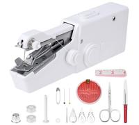 QWORK® Machine à Coudre Portable avec Kit de Couture Complet - Mini Machine Électrique Ergonomique pour Réparations Rapides, Voyage & DIY -Piles Non Incluses