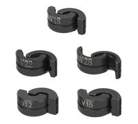 QWORK® Mâchoires de Sertissage V Contour, V12/15/18/22/28mm pour Pince a Sertir