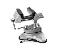 QWORK Mini étau à ventouse de table pour réparations de bricolage, haute spécification pour loisirs et travaux manuels, type ventouse en alliage d'aluminium pour modélisation, peinture, collage,