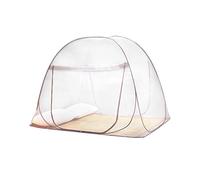 QWORK Moustiquaire pour lit, moustiquaire Pop Up, Rideau Anti-Moustique Pliable à Double Porte, 150 * 200 * 150cm