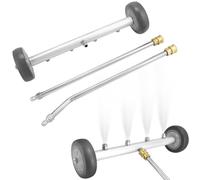 QWORK® Nettoyeur Haute Pression pour soubassement de Voiture, Balai à Eau avec 2 tiges d'extension, 4000 PSI