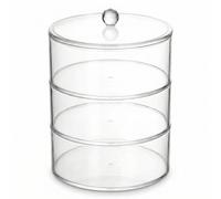QWORK® Organisateur de Ceinture à 3 Couches, Rangement de Ceinture, Support de Ceinture en Acrylique empilable pour Ceintures, Montres, Bracelets