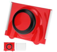 QWORK® Outil de Bordure de Peinture à Roulettes 5" - Finition Précise sans Ruban pour Murs, Plafonds & Plinthes - Tampon de Peinture Professionnel, Coupe-bordure avec Guide à Roues, Rouge