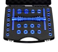 QWORK® Outil de Compression de roulement/moyeu de vélo - aluminiumanodisé - avec étui Portable