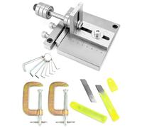 QWORK Outil de découpe de bracelet en cuir robuste 7075 en alliage d'aluminium pour cuir - Largeur de coupe maximale de 60 mm - Pour cuir épais et dur - Avec 10 cutters, 2 pinces en C et 8 clés