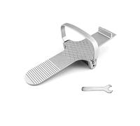 QWORK Outil de levage de panneau de pied, outil de levage de porte en alliage d'aluminium, pour l'installation de cloisons sèches, l'installation de charnières, outil de levage de contreplaqué pour tôle, verre, carrelage en céramique, argent