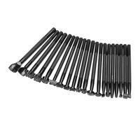 QWORK Outils d'estampage du cuir, kit d'estampage du cuir avec 20 motifs, outils d'estampage pour maroquinerie, différentes formes de fabrication de selles, kit de sculpture sur cuir