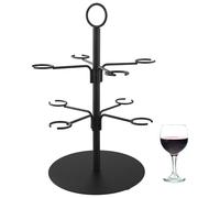 QWORK® Party Drinks Tower Arbre de Service pour Gin, Cocktail, Martini, Champagne, Vin - Porte-verre à vin pour 8 verres