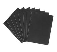 QWORK® Patins en Feutre Autocollants à découper - 8 pièces de 16x20 cm, 4 mm d'épaisseur, idéal pour Les chaises et Les sols sensibles (Noir)