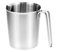 QWORK® Pichet de Mesure 1 L en Acier Inoxydable 304 - Multi-usages & Résistant à la Chaleur, Passe au lave-vaisselle