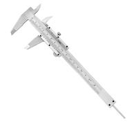 QWORK® Pied à Coulisse, Pied à Coulisse Haute Précision 6"/150 mm, Pied à Coulisse à Tolérance 0,05 mm/1/128" avec Vis de Verrouillage