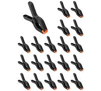 QWORK® Pince à Ressort, 2.5 Pouce 6.5cm Pince Plastique pour Bricolage, Travail du Bois, Studio de Photographie, Bâche - 20PCS