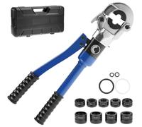 QWORK® Pince à Sertir, TH16, TH20, TH25, TH26, TH32 et V12 V15 V18 V22 V28, pour Tuyaux en Aluminium-plastique, Tuyaux en Acier Inoxydable