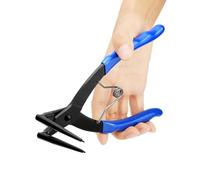 QWORK® pince circlips, pince à nez courbé, pliée à 90 degrés, pour machines et entretien de voiture