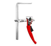 QWORK® Pince de table à cliquet, pince de serrage à dégagement rapide avec capacité de 160mm po et profondeur de gorge de 60mm po pour le ponçage et la coupe, 1 pièce