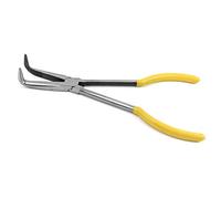 QWORK Pinces à Bec Courbé, Pinces à bec long, 270mm / 11", courbure à 90 degrés, pour difficiles à atteindre les espaces étroits