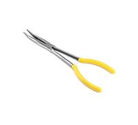 QWORK Pinces à Bec Courbé, Pinces à bec long, 280mm / 11", courbure à 25 degrés, pour difficiles à atteindre les espaces étroits