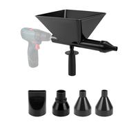 QWORK® Pistolet à Joints Électrique pour Mortier, Pistolets à Calfeutrer avec 5 Buses (Plastique)