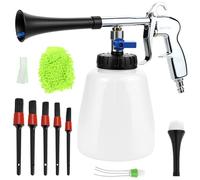 QWORK® Pistolet Nettoyage Voiture 6.5-9.2Bar, Pistolet de Nettoyage à air comprimé, avec Accessoires, pour intérieurs de Voiture