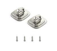 QWORK Plaque de base d'ancrage de sécurité pour cadenas à clé ou à combinaison, lot de 2 ancrages de câble pour ordinateur portable, support de bureau pour verrous de câble