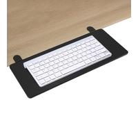 QWORK® Plateau d'extension de Bureau Ergonomique, Plateau d'extension de Bureau Pliable, 64 x 24 cm, Conception à Pince, pour la Maison et Le Bureau