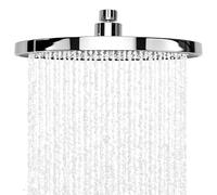 QWORK® Pomme de Douche Ø 23 cm, Pomme Douche Chromée Haute Pression 360°, Tête de Douche Ronde