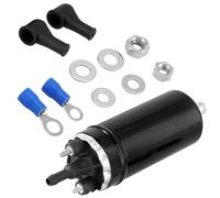 QWORK® Pompe à carburant électrique 12 V, pompe à carburant externe en ligne noire, pompe à carburant à injection haute pression, compatible avec 0580464070