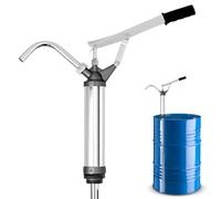 QWORK® pompe à tambour à levier, Tube d'aspiration télescopique auto-ajustable, pour Diesel, huile lubrifiante, huile moteur