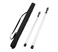 QWORK® Poteaux de Tente Telescopique 95-230 cm, Barre de Fixation en Aluminium pour Tentes, Bâches, Auvents, Voile d'Ombrage