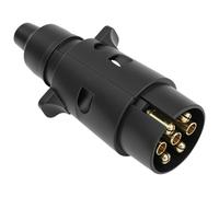 QWORK® Prise Remorque 7 Broches, 12V Étanche - Connecteur Universel pour Véhicules et Remorques