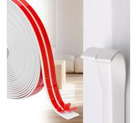 QWORK® Protection angle mur PVC auto-adhésives, 2CMx6M protection des bords muraux, pour bords de murs et de carreaux