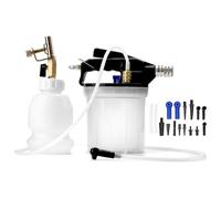QWORK® Purgeur de Frein à air comprimé pour Voitures et Motos, purgeur de Frein pour Pompe à Vide de 2 L et Bouteille d'air comprimé Rechargeable de 1 L, avec tuyaux et Buses