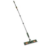 QWORK Raclette à Vitre, Lave Vitre Telescopique, de 29 à 200 cm Manche Extensible 2 en 1, Tête Pivotante 180°, pour Nettoyage Vitres, Sol, Voiture