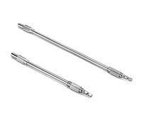 QWORK Rallonges Flexibles de Foret, Arbre Flexible pour Perceuse Visseus Tournevis, 1/4'' Tige Hexagonale, 200mm et 300mm (2 Pièces)