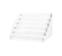 QWORK® rangement vernis a ongle à 6 niveaux, présentoir de vernis à ongles en acrylique, support de vernis à ongles transparent, peut contenir environ 60 bouteilles