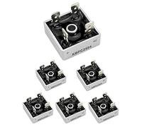 QWORK® Redresseur de pont monophasé AC à DC 6 PCS KBPC2504 400V 25A pour applications électroniques de puissance